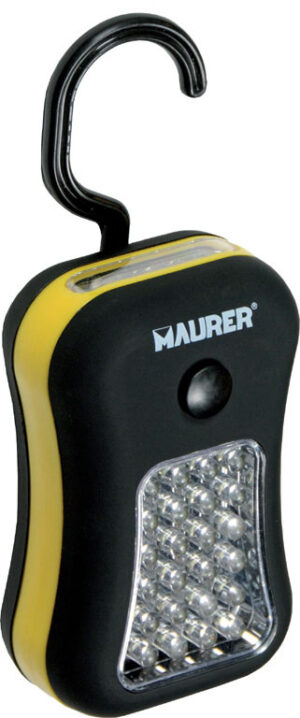 TORCIA 24+4 LED SOFT TOUCH CON CALAMITA E GANCIO