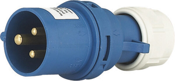 SPINA DIRITTA MPLUS 2P+T 230V 16A BLU IP44