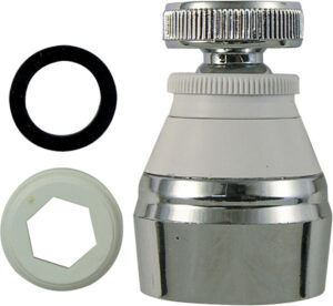 ROMPIGETTO AERATORE DOCCETTA CON SNODO CROMATO/BIANCO