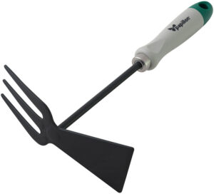 ZAPPETTA QUADRA-TRIDENTE ACCIAIO VERNICIATO MANICO IN PLASTICA
