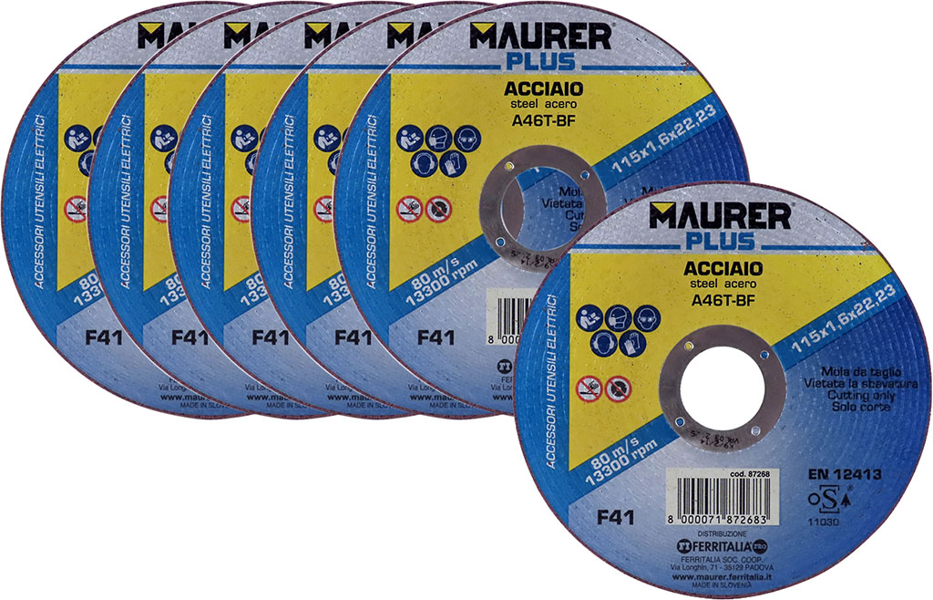 MOLA CENTRO PIANO PER FERRO 115X1.6 PROMO 5+1 OMAGGIO