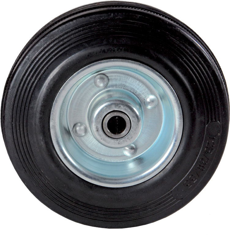 RUOTA GOMMATA CUSCINETTI A RULLI MM. 80