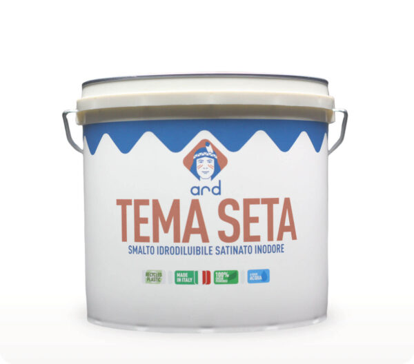 TEMA SETA SMALTO IDROSOLUBILE BIANCO